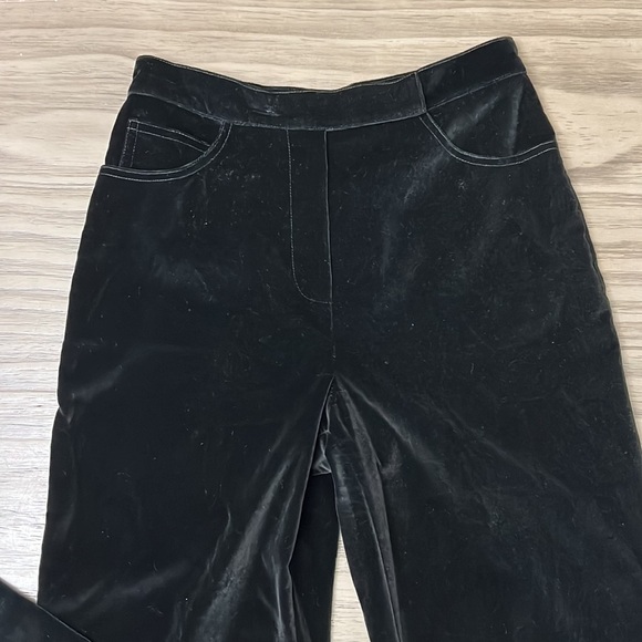 ST.JOHN COLLECTION VELVET TROUSER STYLE PANTS 6 - Picture 2 of 10